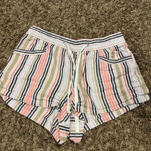 GAP Multicolor Striped Linen Shorts